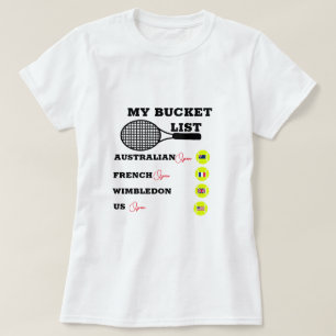 Personalized My Bucket List 2 Grand Slam T-Shirt