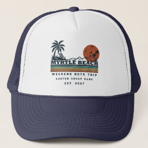 Personalized Myrtle Beach Weekend Bachelor Party Trucker Hat