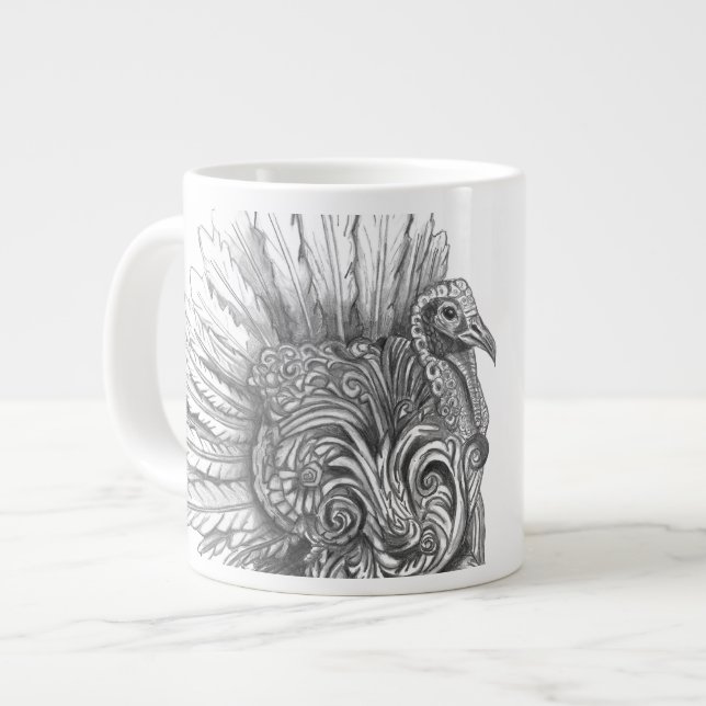 Personalized Mythological Turkey Mug (Front Left)