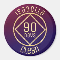 Personalized NA Narcotics Anonymous clean time