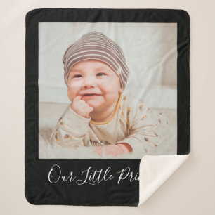 Personalized Name And Custom Photo Sherpa Blanket