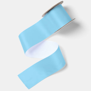 PERSONALIZED NAME AND TEXT LIGHT BLUE SATIN RIBBON