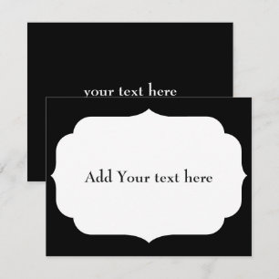 PERSONALIZED NAME AND TEXT  RSVP CARD