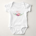 Personalized Name Baby Girl Watercolor Floral-5