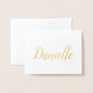 Personalized Name   Bridesmaid   Danielle Foil Card