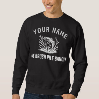 Personalized Name Brush Bass Hunter Sweatshirt