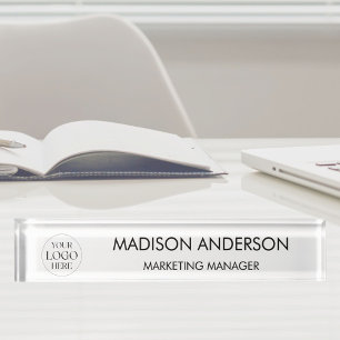 Personalized Name Business Logo Modern Template Nameplate