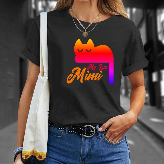 Personalized Name cat ,Cute Rainbow Graphic Pet  Tri-Blend Shirt (Creator Uploaded)