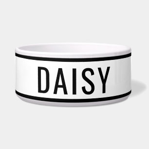 Personalized Name Classic White Black Minimalist
