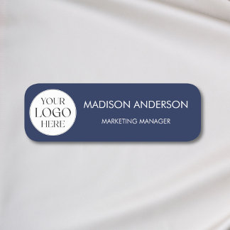 Personalized Name Company Business Logo Minimalist Name Tag