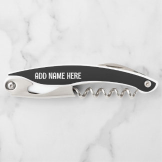 PERSONALIZED NAME CORKSCREW CUSTOM BOTTLE OPENER
