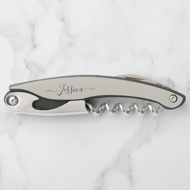 Personalized Name Corkscrew Elegant Wine Opener  (Front)