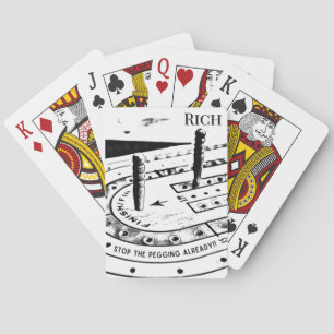 Personalized Name Cribbage Game Playing Cards