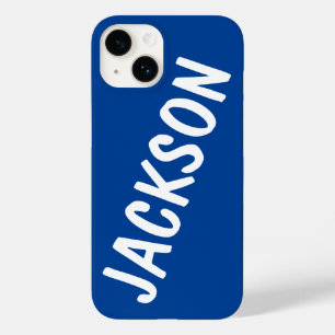 Personalized Name Custom Name Blue Birthday Gift  Case-Mate iPhone 14 Case