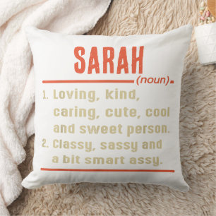 Personalized Name Definition sleeping pillow