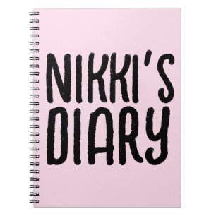 PERSONALIZED NAME DIARY CUSTOM NOTEBOOK
