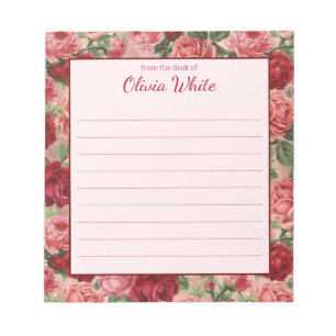 Personalized Name From The Desk Of Notepad