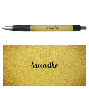 Personalized Name Gold Glitter