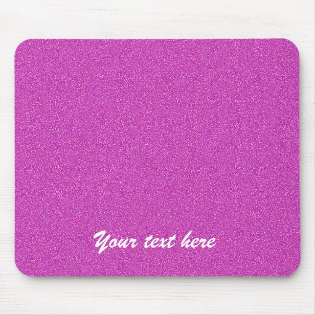 Personalized Name Hot Pink Mouse Pad (Front)