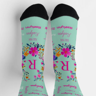 Personalized Name Initial Add Your Name Socks