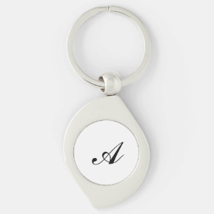 Personalized Name Initial Key Ring