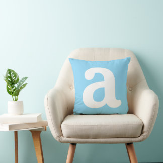 Personalized Name Initial Stylish Modern Minimal Cushion
