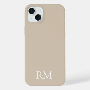 PERSONALIZED NAME INITIALS STYLISH MODERN MINIMAL iPhone 15 PLUS CASE