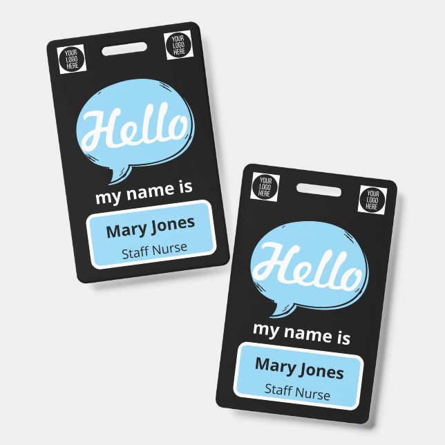 Personalized Name Lanyard | Custom Business Event  ID Badge (Front & Back)