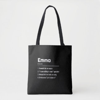 Personalized Name Meaning Tote Bag