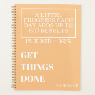 PERSONALIZED NAME MODERN MINIMAL GET THINGS DONE PLANNER