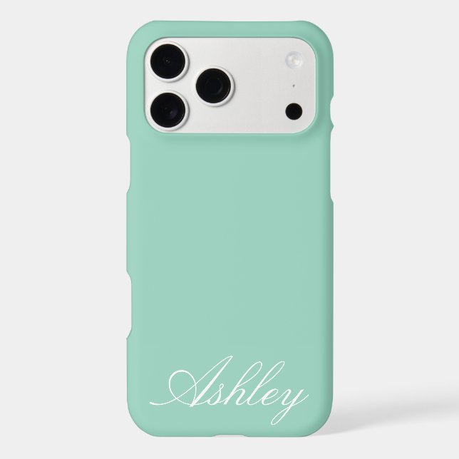 Personalized Name Modern Minimal Monogram Elegant  (Back)