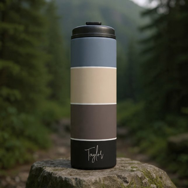 Personalized Name Modern Simple And Trendy Thermal Tumbler (Personalized Name Modern Simple And Trendy Thermal Tumbler by Ricaso. various colors available)