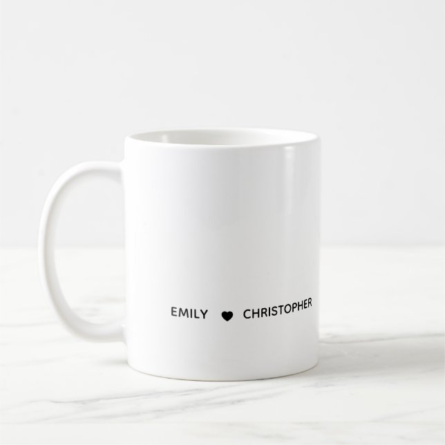 Personalized Name Mug – Minimal Valentine Gift for (Left)
