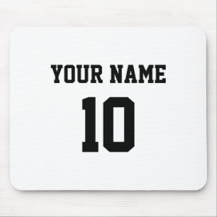 Personalized Name Number Front Back T Shirt_1 Mouse Pad