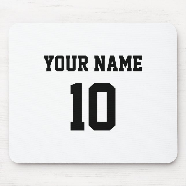Personalized Name Number Front Back T Shirt_1  Mouse Pad (Front)