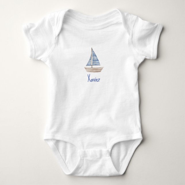 PERSONALIZED NAME one-piece Baby Bodysuit (Front)