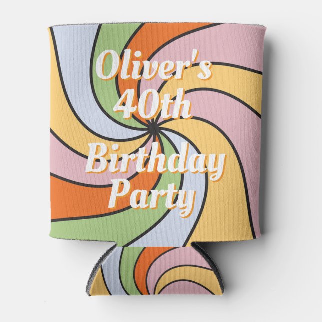 Personalized Name Photo Birthday Cooler (Front)