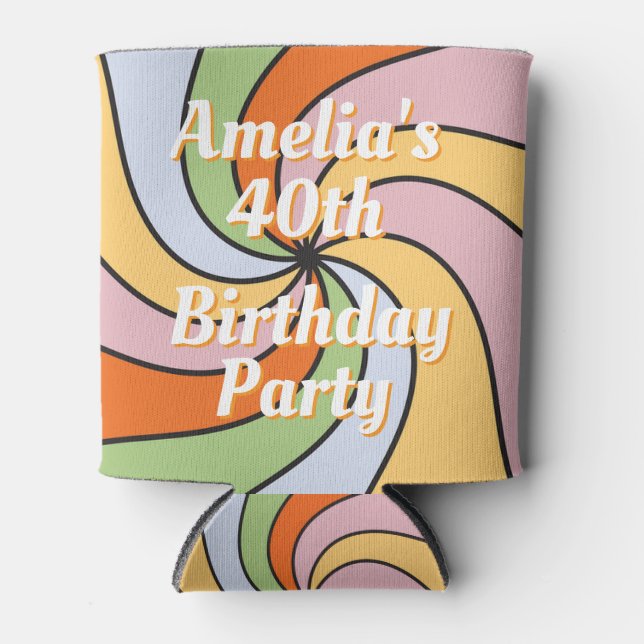 Personalized Name Photo Birthday Cooler (Front)