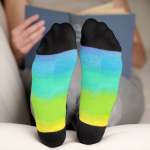 Personalized name rainbow Socks