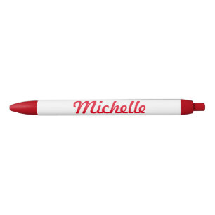 Personalized name red pen for office or school