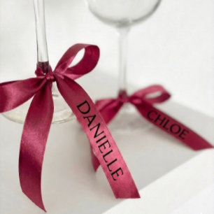 Personalized Name Ribbon Pink Custom Party Decor  Satin Ribbon