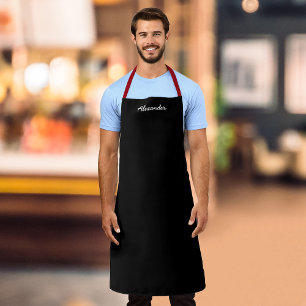 Personalized Name Script Fully Editable Colors Apron