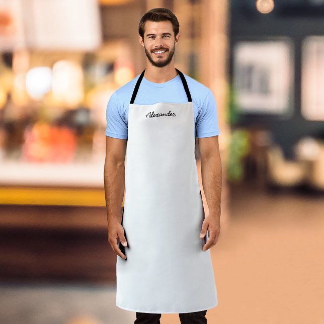 Personalized Name Script Fully Editable Colors Apron (Creator Uploaded)