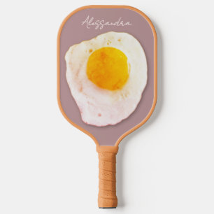 Personalized Name Script Funny Retro Food Lover Pickleball Paddle