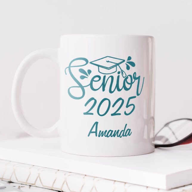 Personalized Name Senior 2025 Coffee Mug (Personalized Senior 2025 Mug)