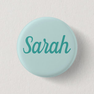 PERSONALIZED NAME SIMPLE STYLISH MODERN CLASSIC 3 CM ROUND BADGE