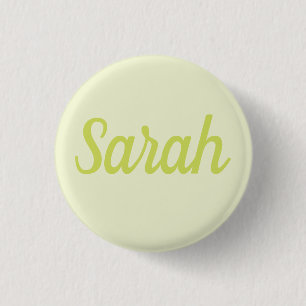 PERSONALIZED NAME SIMPLE STYLISH MODERN CLASSIC 3 CM ROUND BADGE