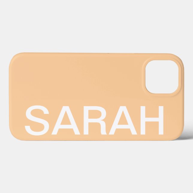 Personalized Name Simple Stylish Modern Minimal Case-Mate iPhone Case (Back (Horizontal))