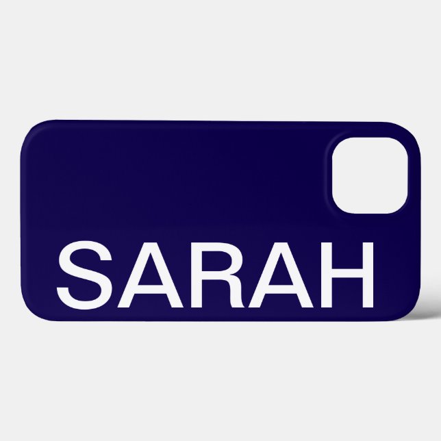 Personalized Name Simple Stylish Modern Minimal Case-Mate iPhone Case (Back (Horizontal))
