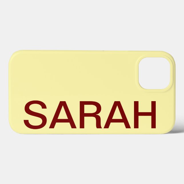 Personalized Name Simple Stylish Modern Minimal Case-Mate iPhone Case (Back (Horizontal))
